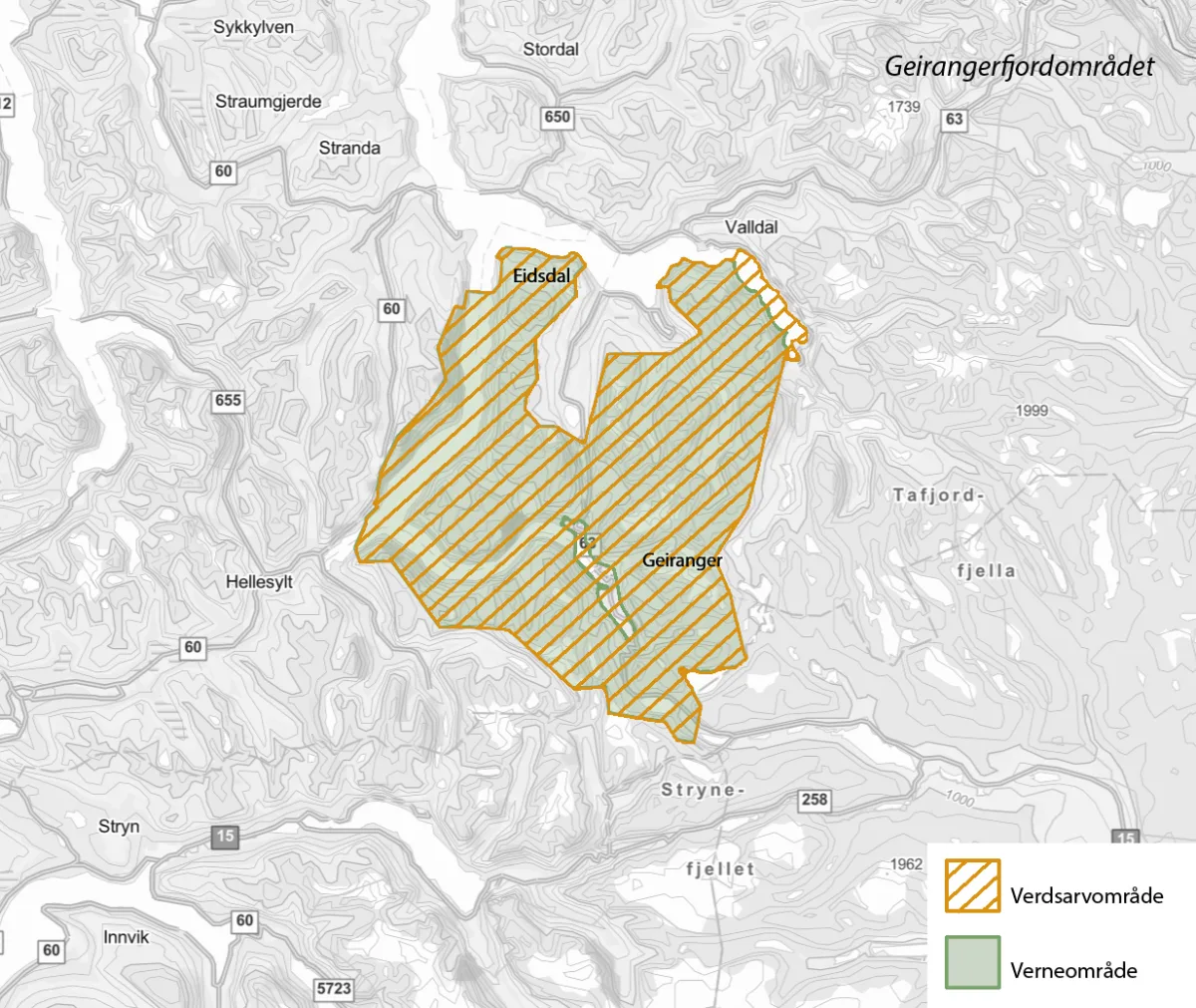 Geirangerfjordområdet Geirangerfjordområdet